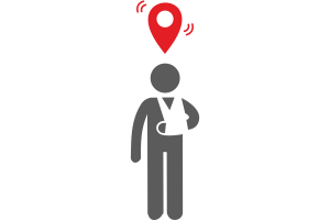 Фиксация падения человека и получения травмы