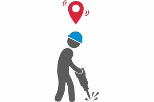 Контроль местоположения горнорабочих на территории карьера или разреза