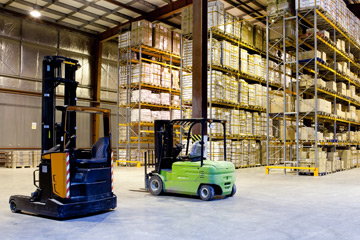 Система безопасности RealTrac "Логистика": Позиционирование персонала и погрузчиков в логистических центрах и складах