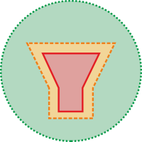 RealTrac Предотвращение столкновений - Зоны вид сверху